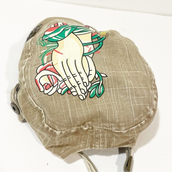 Vintage Y2K‎ Tan Faith Praying Hands Adjustable Hat Baseball Cap - Picture 2 of 5